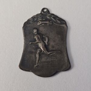 Vintage 1931 St. Louis County Track & Field Meet Hurdles Award Medal Charm Brass